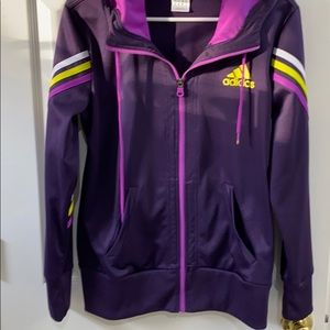 Adidas hooded track jacket